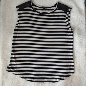 Striped black and white shirt